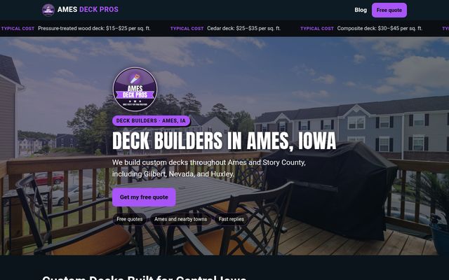 Ames Deck Pros
