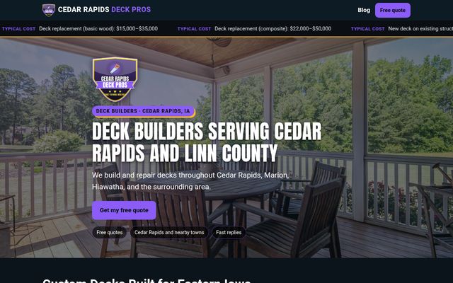 Cedar Rapids Deck Pros