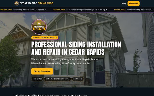 Cedar Rapids Siding Pros
