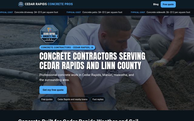 Cedar Rapids Concrete Pros