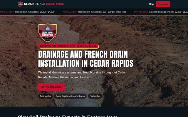 Cedar Rapids Drain Pros
