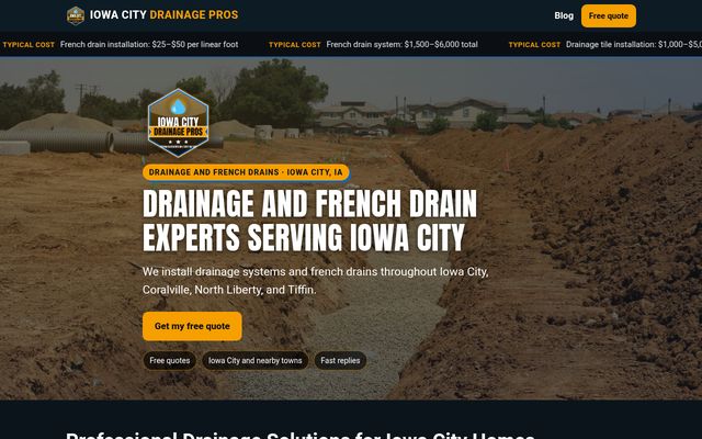 Iowa City Drainage Pros