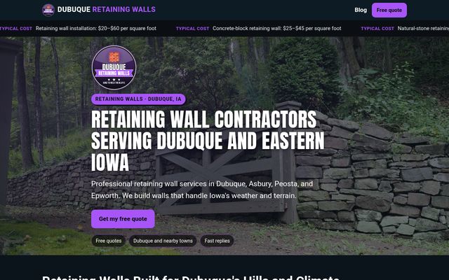 Dubuque Retaining Walls